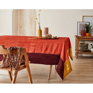 Nydel Nappe Carrée Avec Bordure Terre Cuite