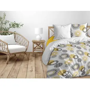 CALITEX Parure de lit 3 pièces coton 220x240 cm oasis pas cher