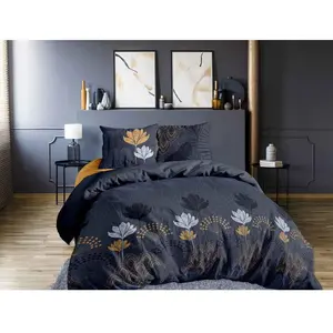 CALITEX Housse de couette 220x240 cm + 2x taies d'oreiller 63x63 cm coton syracuse PD10694 pas cher