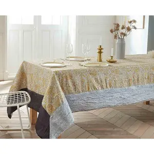 Nydel Nappe Gris Uni Avec Bordure -  CASHEMIRE