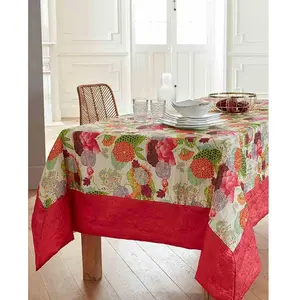 Nydel Nappe Fuschia Imprimé Avec Bordure - GEISHA pas cher