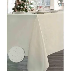 Nydel Odéon - Nappe en Damassé et Fils Pailletés 160x160 cm Carré : 160 x 160 cm