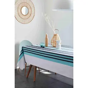 Nydel Nappe en coton enduit acrylique  bleu  160x300 cmVendu paramazon