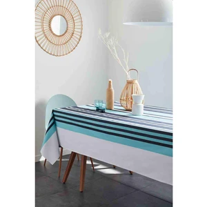 Nydel Nappe en coton enduit acrylique bleu 160x160 cm pas cher