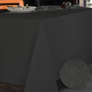 Calitex Nappe rectangulaire en coton chiné gris anthracite