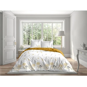 Calitex - M7JFADSUP1A - Parure de lit 3 pieces 240x220 cm French Chic, Ocre, 220x240cm, () pas cher