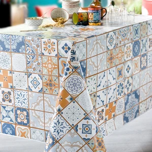 Calitex Toile cirée Faro, Bleu, 140 x 250 cm pas cher
