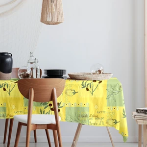 Calitex Nappe Rectangle Recette Provencale Toile Ciree Vert pas cher
