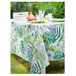 Calitex Nappe Rectangle Guerande Toile Ciree Bleu