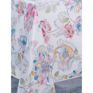 Calitex Nappe Rectangle Peonia Toile Ciree Multicolore