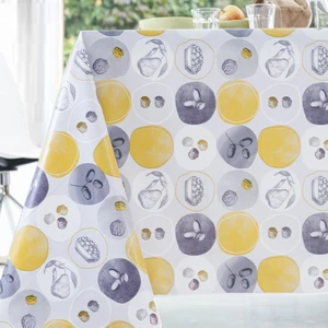 CALITEX Toile Cirée Peanut Finition Biais 140x200 cm pas cher