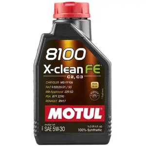 Comparateur de prix : Huile Moteur Motul 8100 X-clean Fe C2/c3 Essence/diesel 5w30 1l