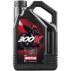 Comparateur de prix : Motul 104129 Huile Moto 15 W50 4T Syn 300 V FL Road Racing 4L 3