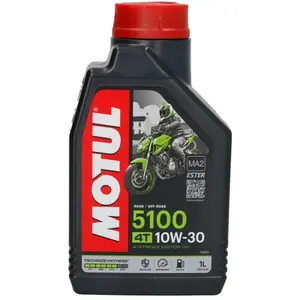 Comparateur de prix : Bidon de 1L d'huile Motul 10W-30 5100 technosynthèse pour moto scooter