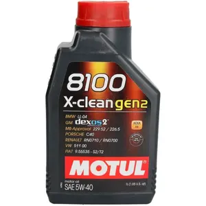Motul 8100 X-Clean Gen2 5W40 1L pas cher