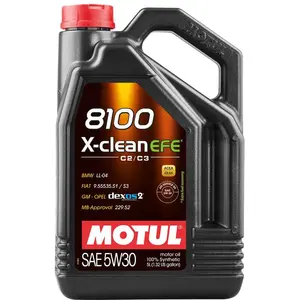 Comparateur de prix : MOTUL Huile 8100 X-CLEAN EFE 5W30 5L (bidon)