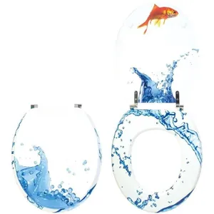 Abattant WC Woody 100% fsc aquarium Wirquin 20717963, blanc pas cher