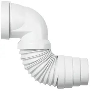 Comparateur de prix : WIRQUIN Pipe coudée extensible à coller avec armature métal lg de 290 à 390mm