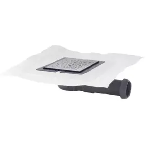 WIRQUIN Bonde à chaper Express'eau Mini extra plate D40 avec grille ca...