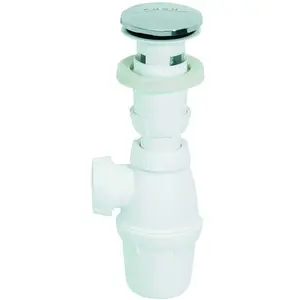 Comparateur de prix : Ensemble de vidage - siphon et bonde Quick-Clac Ø6,5 cm - Wirquin