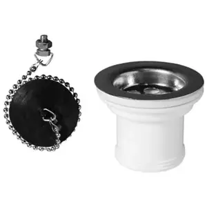 Comparateur de prix : Wirquin Pro - wirquin - Bonde d'évier grille ino x 50 mm avec bouchon