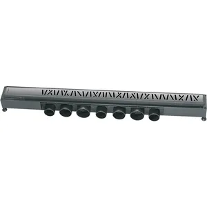Wirquin Caniveau de douche Venisio Mikado avec grille en inox brossé, Ø50 - L.... pas cher