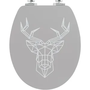 WIRQUIN Abattant trendy line Diplomat décor cerf pas cher