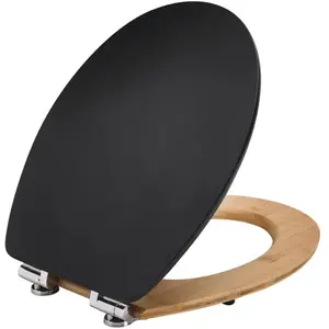 Comparateur de prix : Wirquin 20722853 Abattant WC Diplomat fermeture ralentie, bambou noir