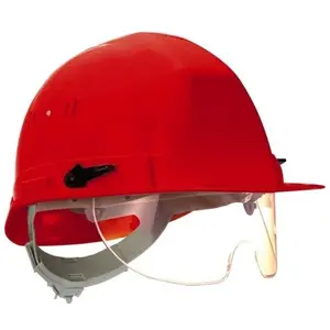 Comparateur de prix : Casque chantier visioceanic en397 rouge rb 40 lunette incorporee