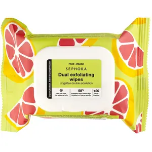 SEPHORA COLLECTION Lingettes double exfoliation - Extrait de pamplemou... pas cher
