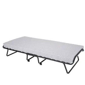 Lit pliant Mousse 90x190 cm NANTES pas cher