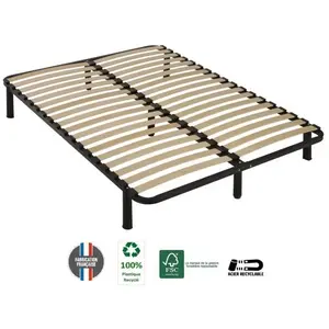 SEDAC 3S. x Home Kit Sommier à lattes structure en acier avec pieds inclus pas cher