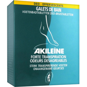 Comparateur de prix : Akileine AKILEÏNE Vert - Galets de bain effervescents forte transpiration x 7