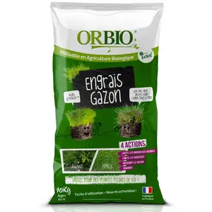 Comparateur de prix : Orbio - Engrais gazon 4 actions 10 kg