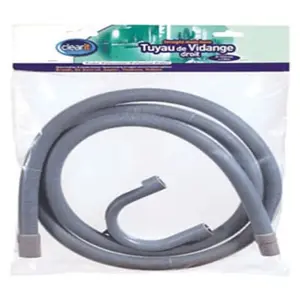 CLEARIT Tuyau De Vidange Droit Ø 19 22mm - 2.5 M Pour Lave Linge - 51s7917 pas cher