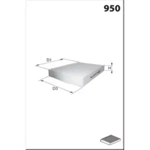 Mecafilter Elr7399 Filtre D Habitacle pas cher