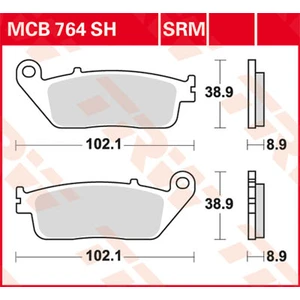 Kit de plaquettes de frein, frein à disque Sinter Street MCB764SH TRW MCB764SH pas cher