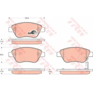 Kit de plaquettes de frein, frein à disque COTEC GDB1700 TRW GDB1700 pas cher