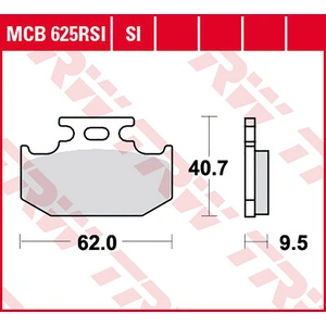 Comparateur de prix : TRW MCB625SI Plaquettes de Freins Sinter, TÜV Homologué