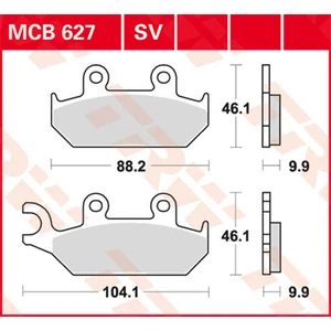 Comparateur de prix : TRW Plaquettes de frein, et mâchoires moto, MCB627 Allround organique