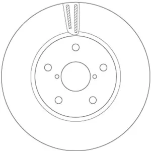 Disque de frein TRW DF6727S avant, ventilé, 1 pièce pas cher