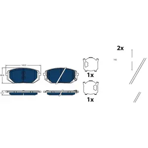 TRW Kit de plaquettes de frein, frein à disque GDB2495BTE pas cher