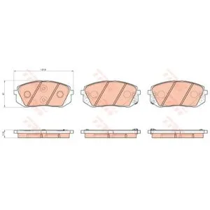 Kit de plaquettes de frein, frein à disque COTEC GDB3530 TRW GDB3530 pas cher