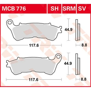 Comparateur de prix : Trw Plaquettes De Frein Mcb776