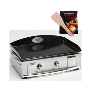 Comparateur de prix : KITCHEN CHEF ROLLER GRILL Plancha électrique émaillée 600E - 3500 W