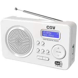 CGV CGV DR5+ - Radio portative DAB - 1 Watt - blanc pas cher