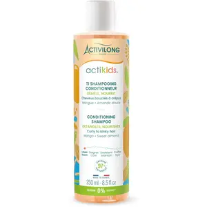 ACTIVILONG - Ti Shampooing Actikids - Cheveux Bouclés À Crépus - Dès 3 ans - Nourrit, Démêle Et Hydrate - Amande Douce Et Mangue - Vegan - Parfum Hypoallergénique - Made In France - 250ml pas cher