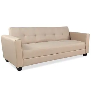 Comparateur de prix : MENZZO 3S. x Home Canapé convertible 3 places Clayton Tissu Beige