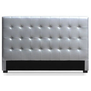 3S. x Home Tête de Lit Capitonnée 180 Cm Cocoon Argent