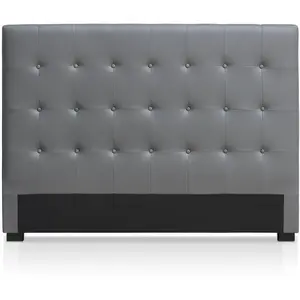 3S. x Home Tête de lit capitonnée 160 cm Cocoon Gris